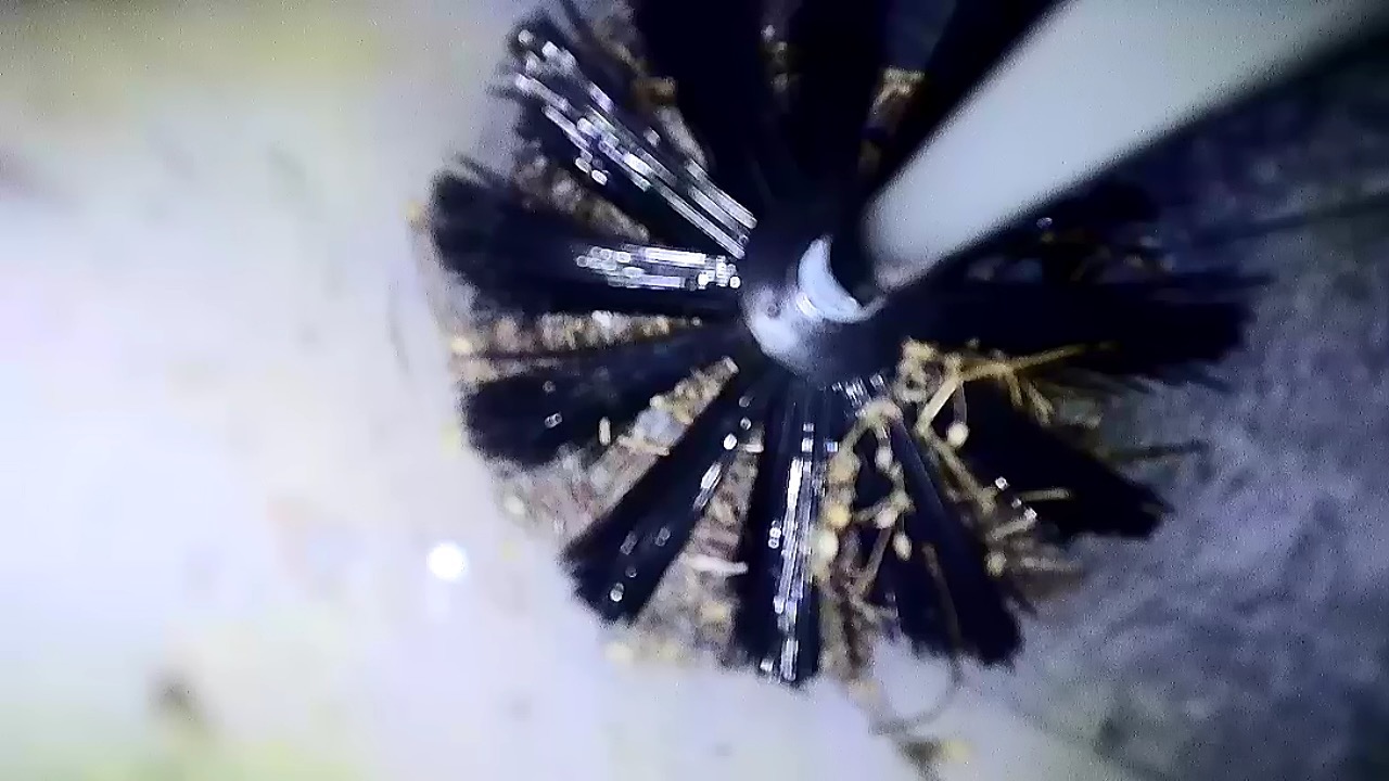 Dryer Vent Cleaning brush stuck in a vent, removed by 360 Dryer Vent Cleaning